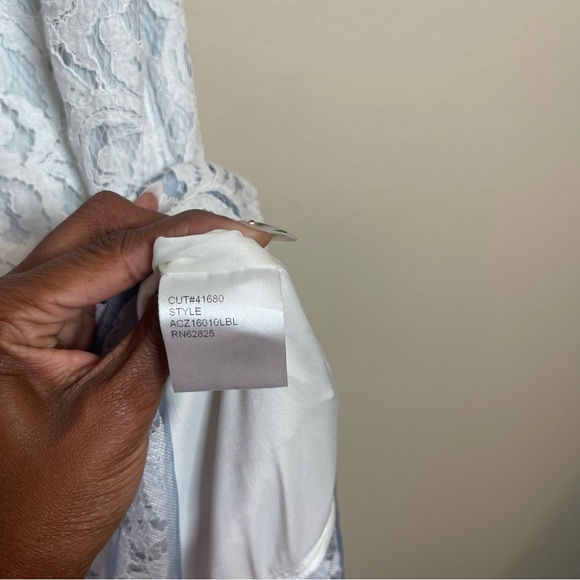 Tadashi Shoji Lace Overlay Strapless Dress - Picture 10 of 14